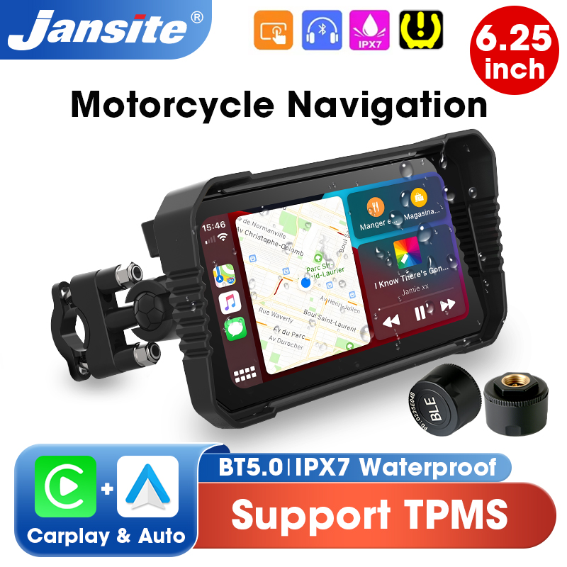 Dual Monitor Stand - 6.25 inç Motosiklet Carplay Ekranı GPS