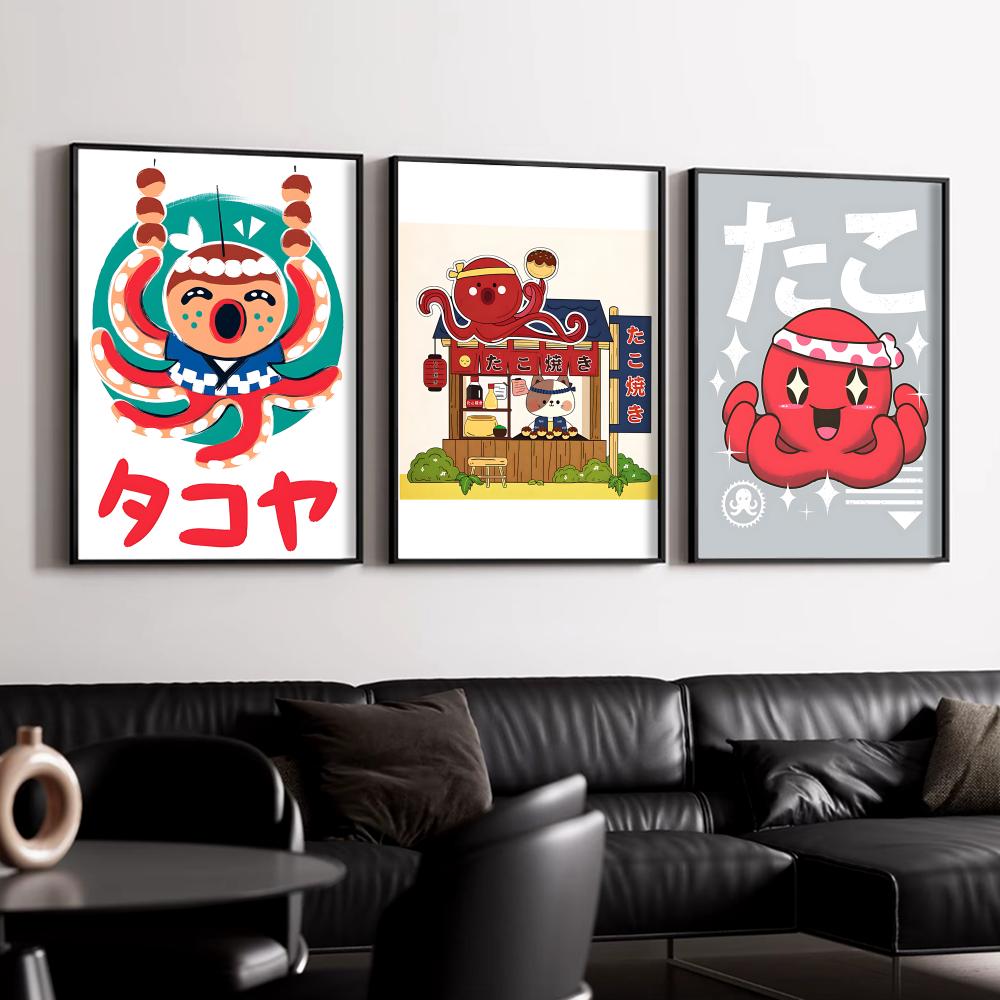 Sevimli Takoyaki Posteri Duvar - Esports Gaming Room incelemesi ve fiyatı