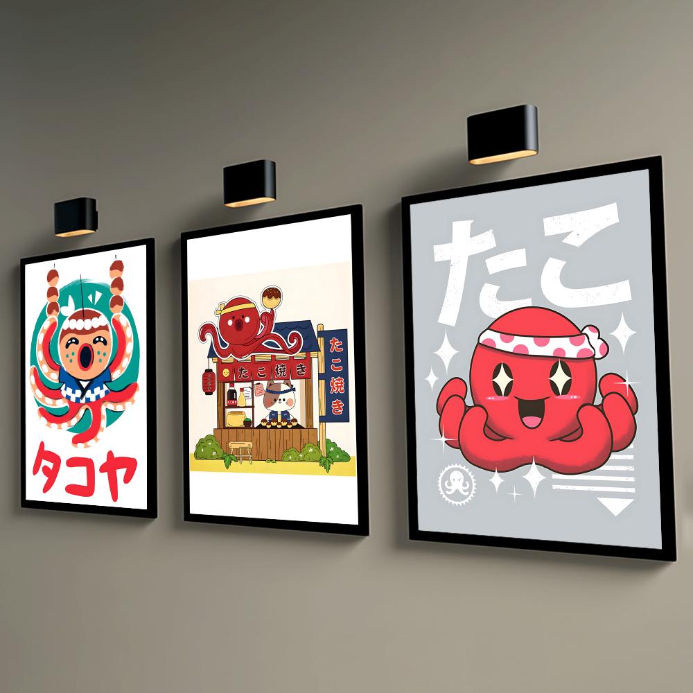 Sevimli Takoyaki Posteri Duvar - Esports Gaming Room incelemesi ve fiyatı