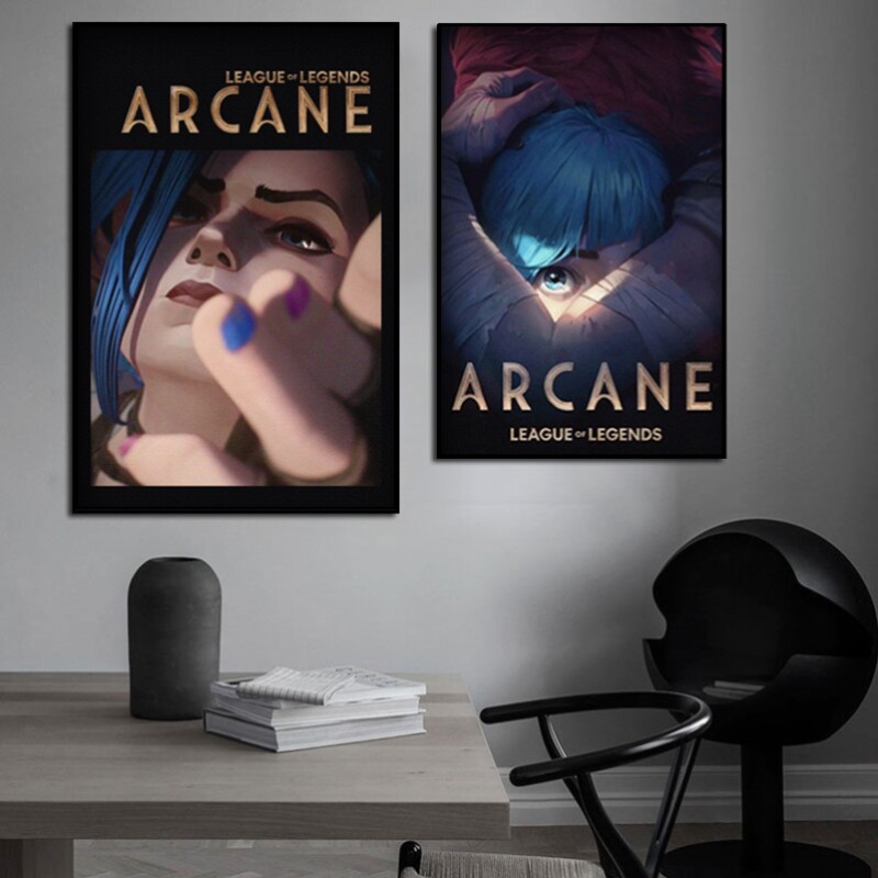 Arcane Jinx Yakın Çekim Poster - Esports Gaming Room incelemesi ve fiyatı