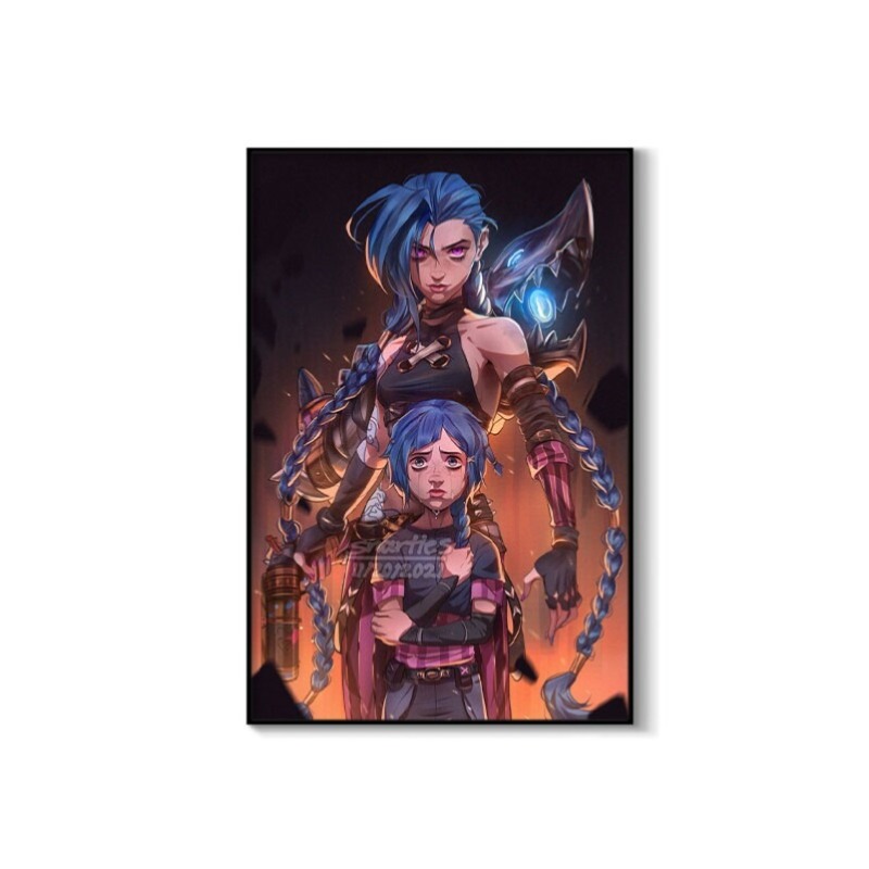 Arcane Jinx Yakın Çekim Poster - Esports Gaming Room incelemesi ve fiyatı