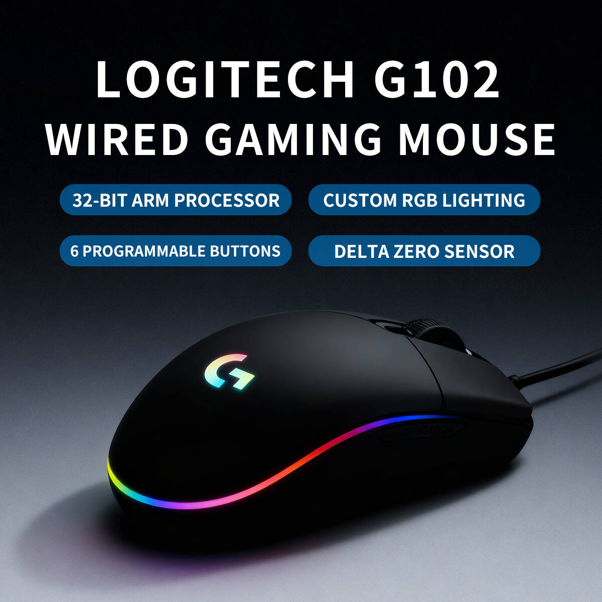 Logitech G102 Prodigy Mouse 1m - Esports Gaming Tournaments incelemesi ve fiyatı