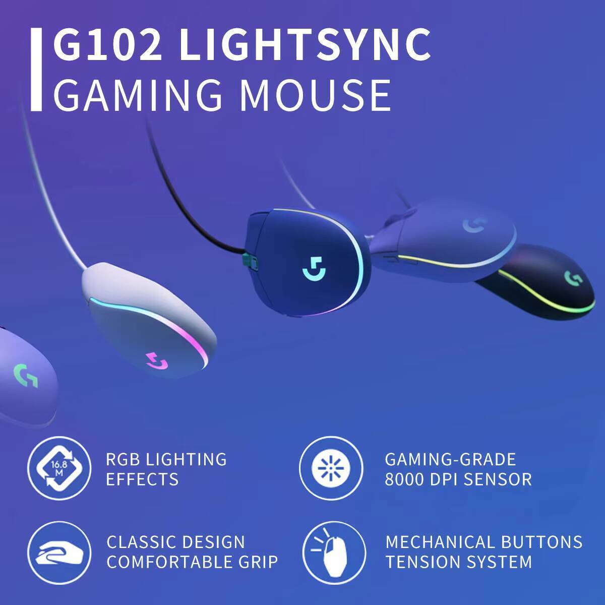 Logitech G102 Oyuncu Mouse'u 2 - Esports Gaming Tournaments incelemesi ve fiyatı