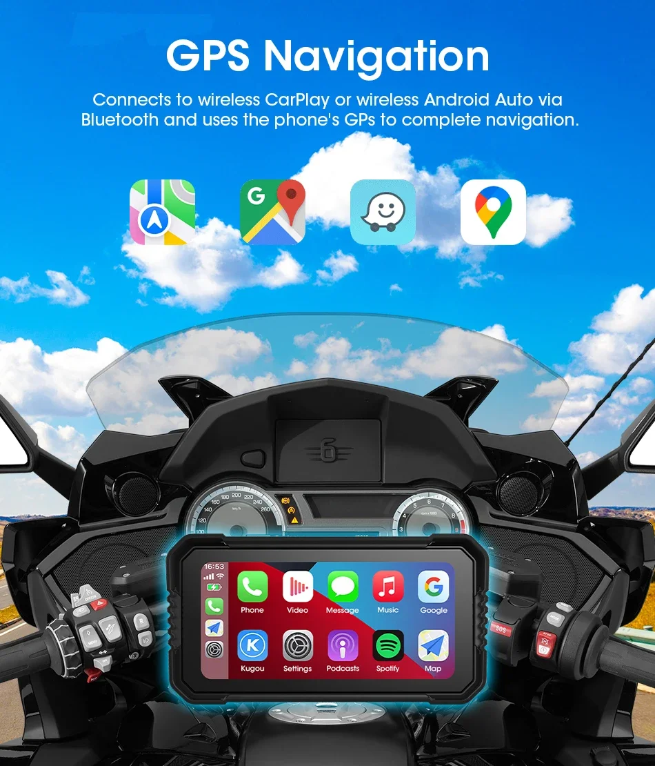 6.25 inç Motosiklet Carplay Ek - Dual Monitor Stand incelemesi ve fiyatı